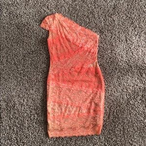 One shoulder cocktail dress